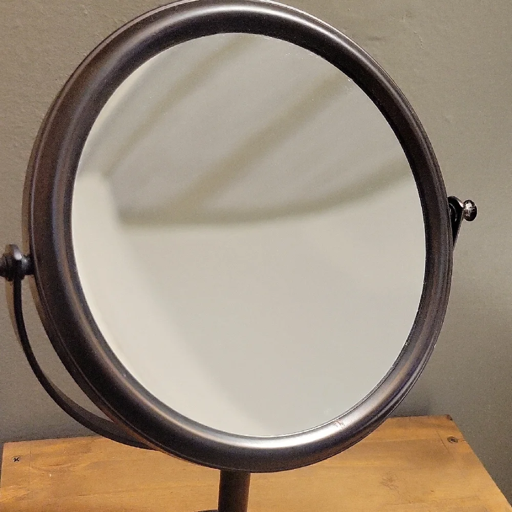 Oil Rubbed Bronze Adjustable Vanity Mirror Dual Sided